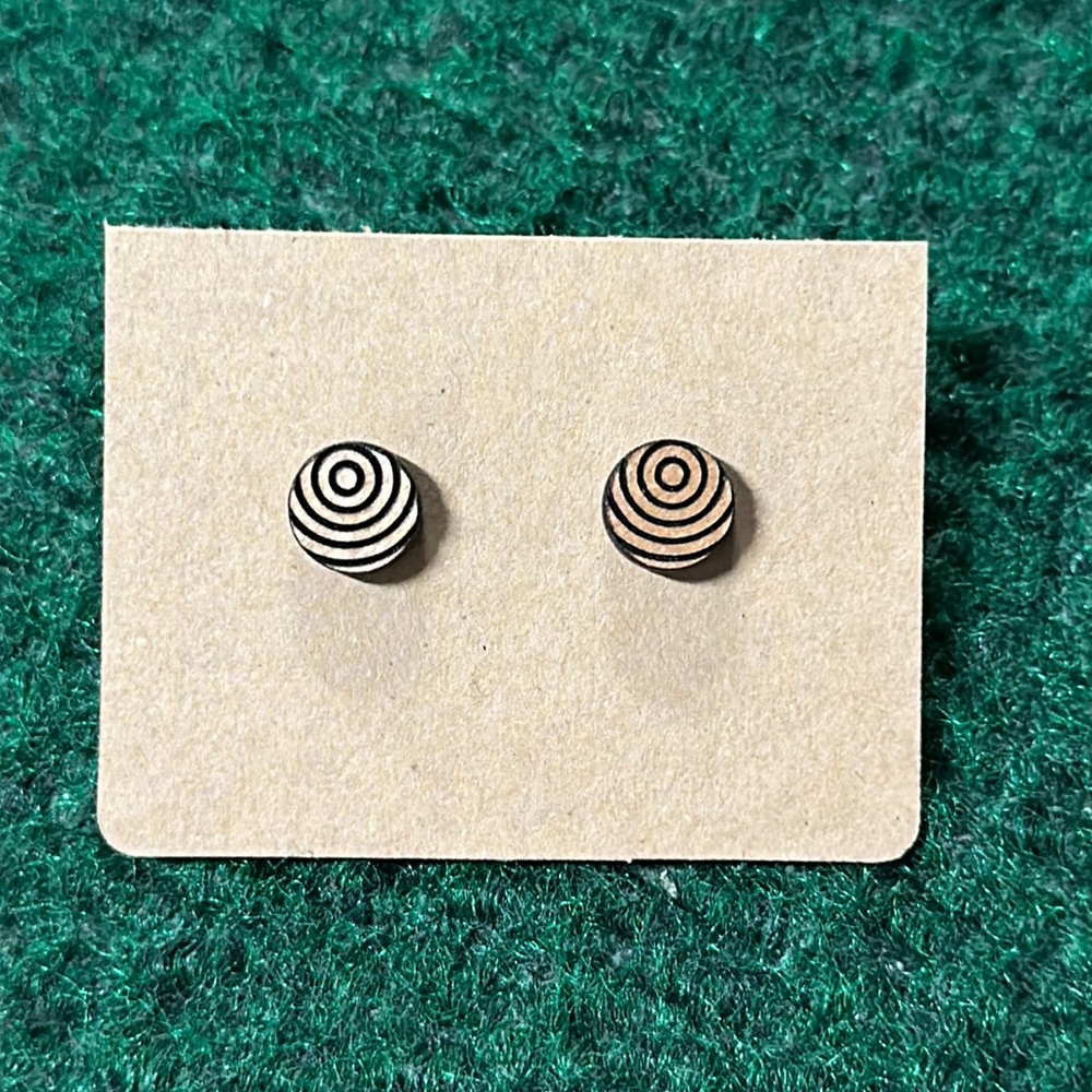 Simple boho wooden stud
